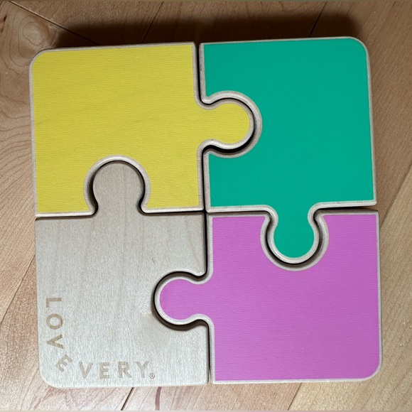 LOVEVERY Chunky Wooden Jigsaw Puzzle - Picture 1 of 2